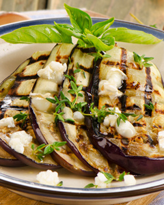 Aubergines grillées