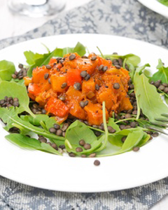 Entrée : Salade de citrouille