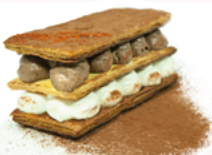Mille-feuille aux 2 mousses au chocolat
