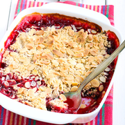 Crumble prune et noix