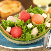 Salade de melon au chèvre