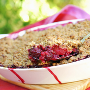 Crumble aux mûres et aux pommes