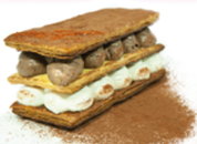 Mille-feuille aux 2 mousses au chocolat